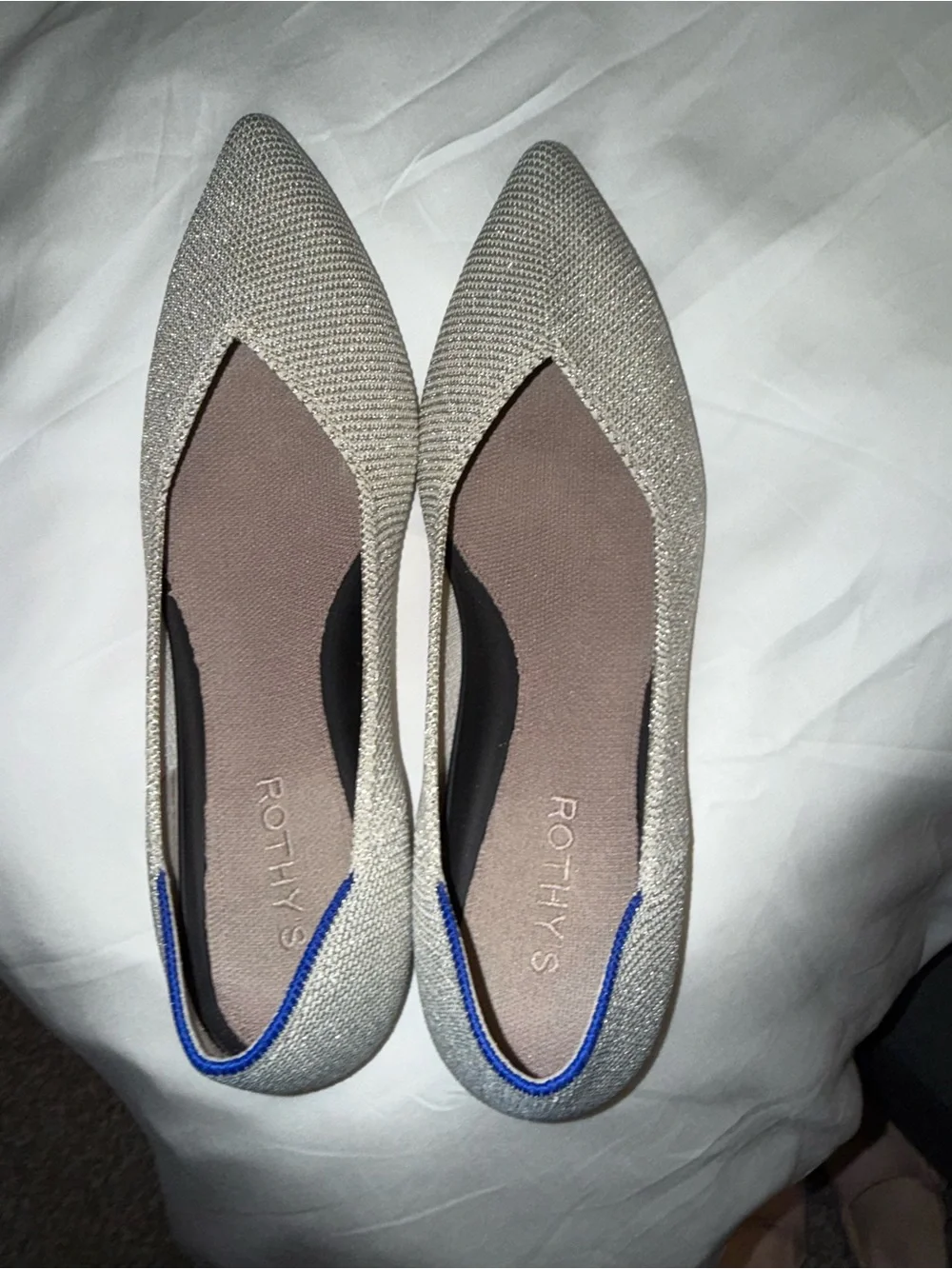 Rothy's The Point II in diamond twill